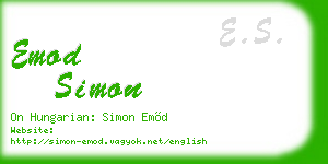 emod simon business card